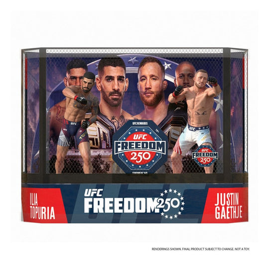 UFC McFarlane’s SportsPicks Action Figures 2-Pack Ilia Topuria vs Justin Gaethje (Freedom 250) 18 cm