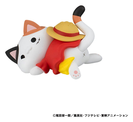 One Piece Mega Cat Project Trading Figure Egghead NyanPieceNyan! Stickie! 3 cm Assortment (8)