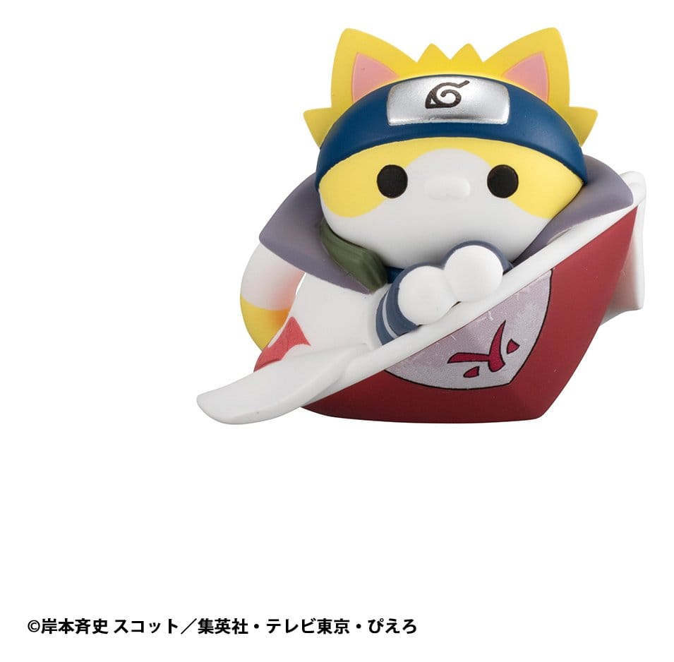 Naruto Shippuden Mega Cat Project Nyaruto! Mini Figures The bond between master and disciple ver. Blind Box Assortment (8) (Repeat)