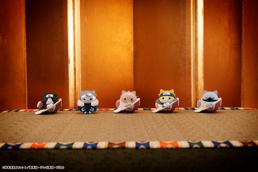Naruto Shippuden Mega Cat Project Nyaruto! Mini Figures The bond between master and disciple ver. Blind Box Assortment (8) (Repeat)
