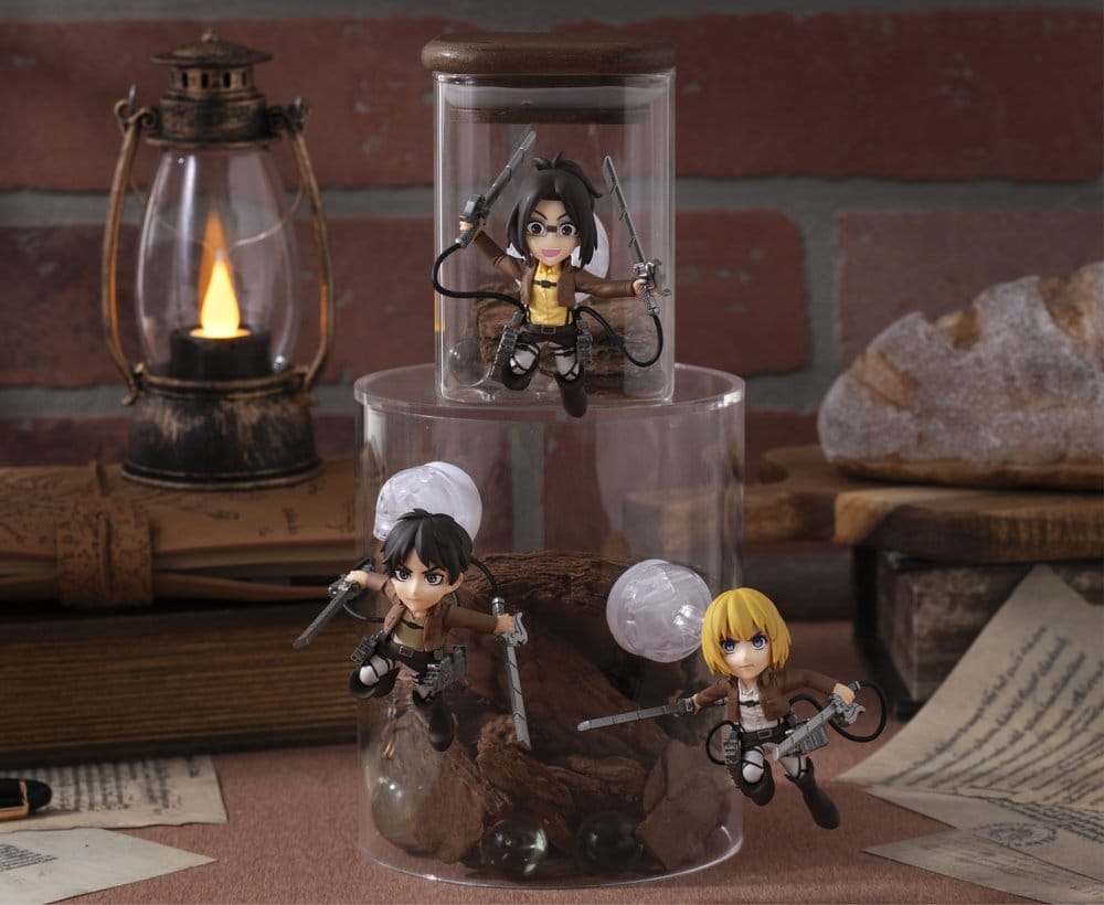 Attack on Titan Tobimas Mini Figures Pack of 6 (with gift)