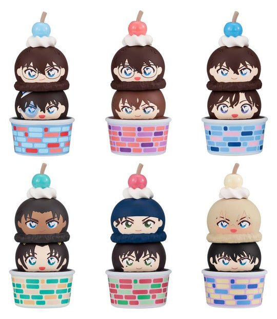 Detective Conan Tsumichen Stack up & Change Mini Figures 8 cm Blind Box Assortment (6) (with gift)