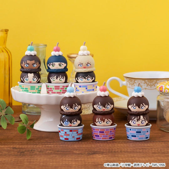 Detective Conan Tsumichen Stack up & Change Mini Figures 8 cm Blind Box Assortment (6) (with gift)