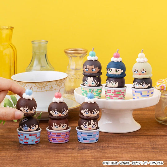 Detective Conan Tsumichen Stack up & Change Mini Figures 8 cm Blind Box Assortment (6) (with gift)