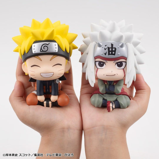 Naruto Shippuden Look Up PVC Figures 2-Pack Naruto Uzumaki Smile Ver. & Jiraiya 11 cm (with gift)