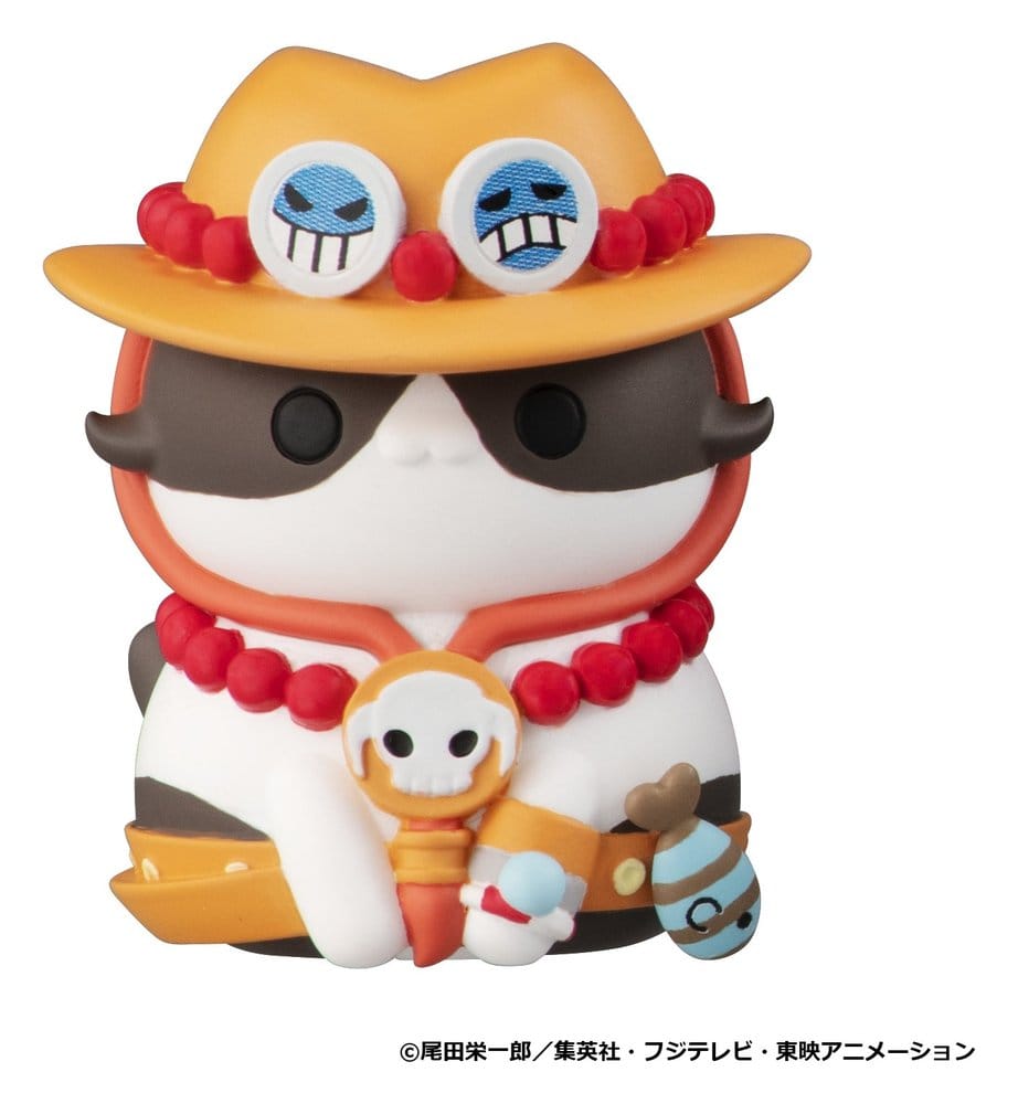 One Piece Mega Cat Project Mini Figures NyanPieceNyan! I'm gonna be king of Paw-rates!! Blind Box Assortment (8) (Repeat)