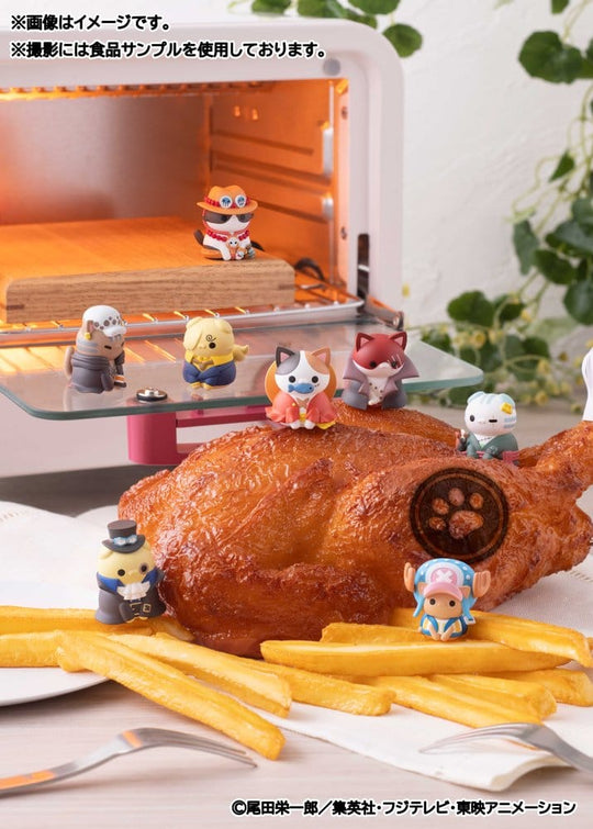 One Piece Mega Cat Project Mini Figures NyanPieceNyan! I'm gonna be king of Paw-rates!! Blind Box Assortment (8) (Repeat)