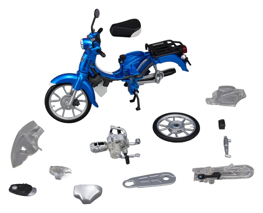 Honda Kaitanics Plastic Model Kit Super Cub 110 Glint Wave Blue Metalic