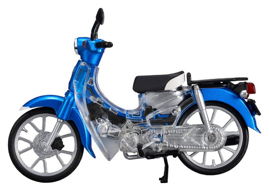 Honda Kaitanics Plastic Model Kit Super Cub 110 Glint Wave Blue Metalic