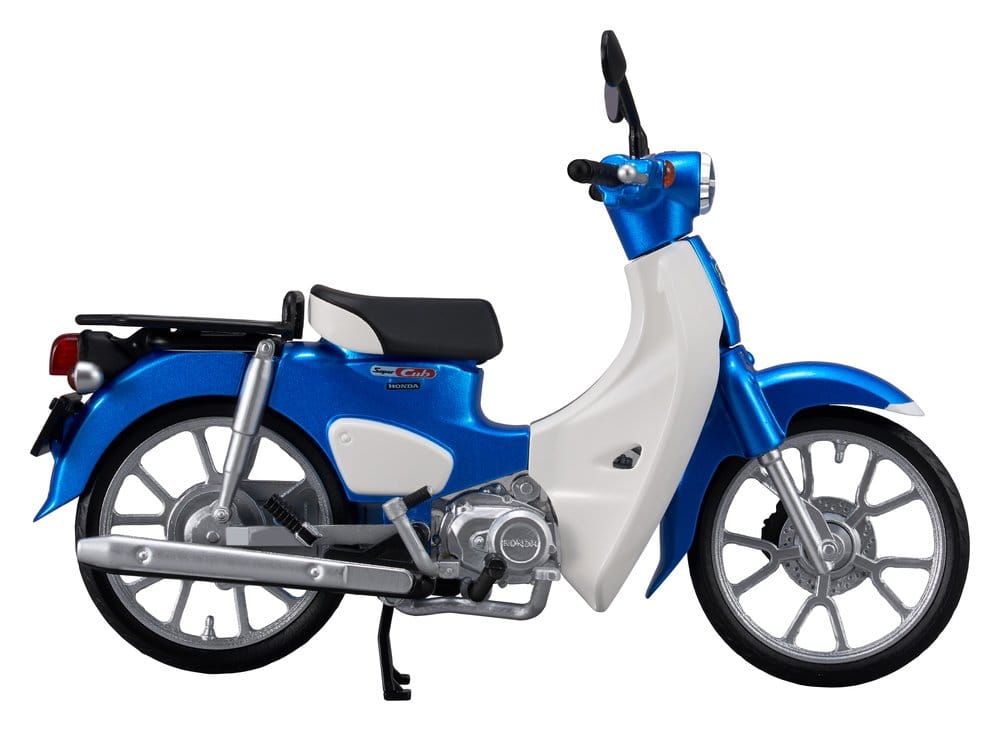 Honda Kaitanics Plastic Model Kit Super Cub 110 Glint Wave Blue Metalic
