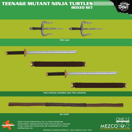 Teenage Mutant Ninja Turtles One:12 Collective Action Figures 1/12 Boxed Set 17 cm