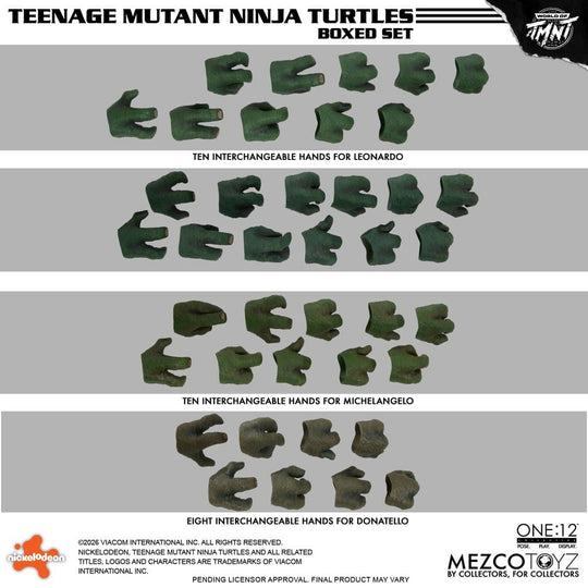 Teenage Mutant Ninja Turtles One:12 Collective Action Figures 1/12 Boxed Set 17 cm