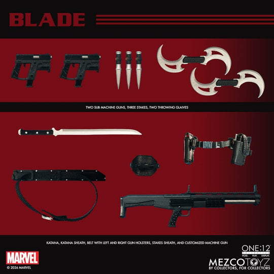 Marvel Comics One:12 Collective Action Figure 1/12 Blade 17 cm
