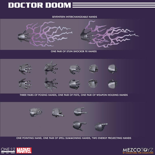 Marvel Action Figure 1/12 Doctor Doom 17 cm