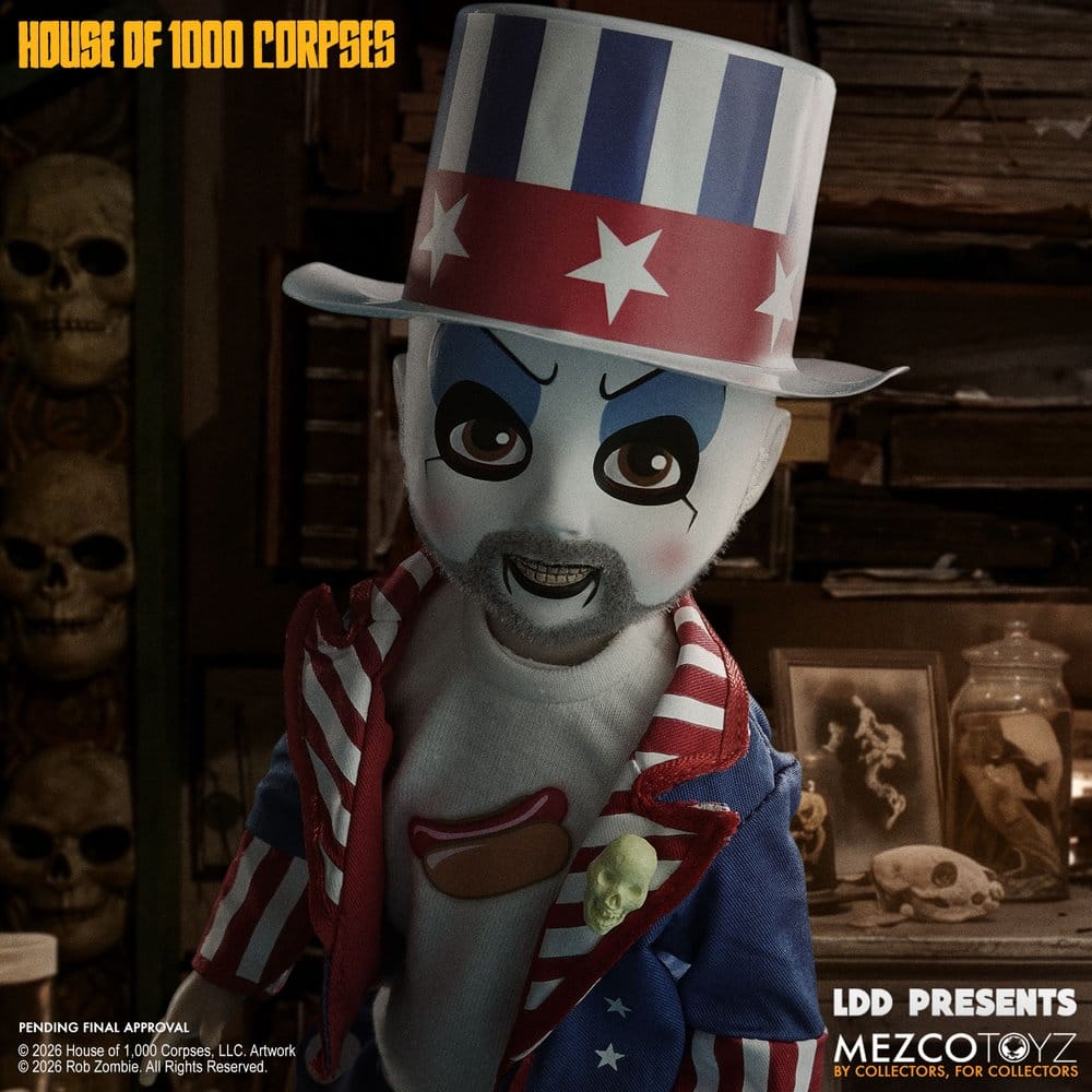House of 1000 Corpses LDD Presents Doll Captain Spaulding 25 cm