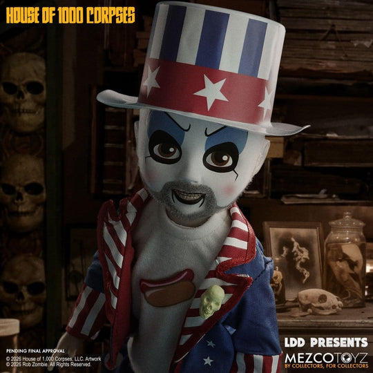 House of 1000 Corpses LDD Presents Doll Captain Spaulding 25 cm