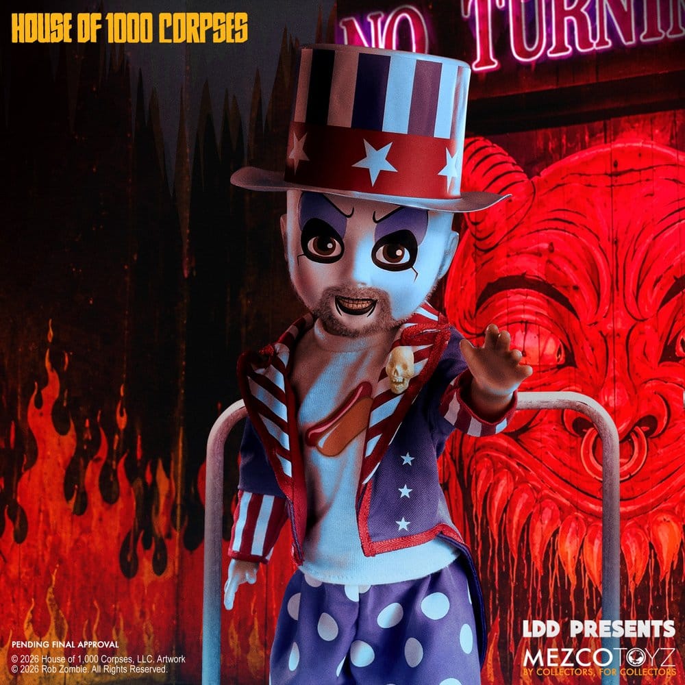 House of 1000 Corpses LDD Presents Doll Captain Spaulding 25 cm