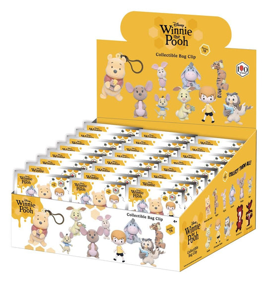 Winnie the Pooh 100th Anniversary 3D PVC Bag Clips Series 78 Blind Bag Display (24) (Flocked)