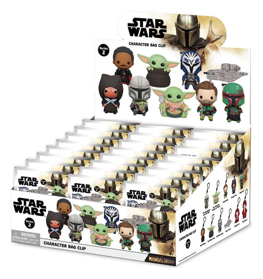 Star Wars Mandalorian 3D Foam Bag Clips Series 2 Display (24)