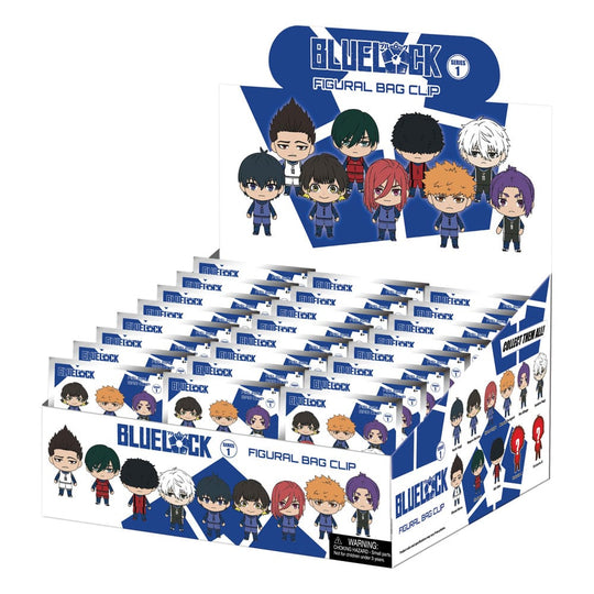 Blue Lock 3D PVC Bag Clips Series 1 Display (24)