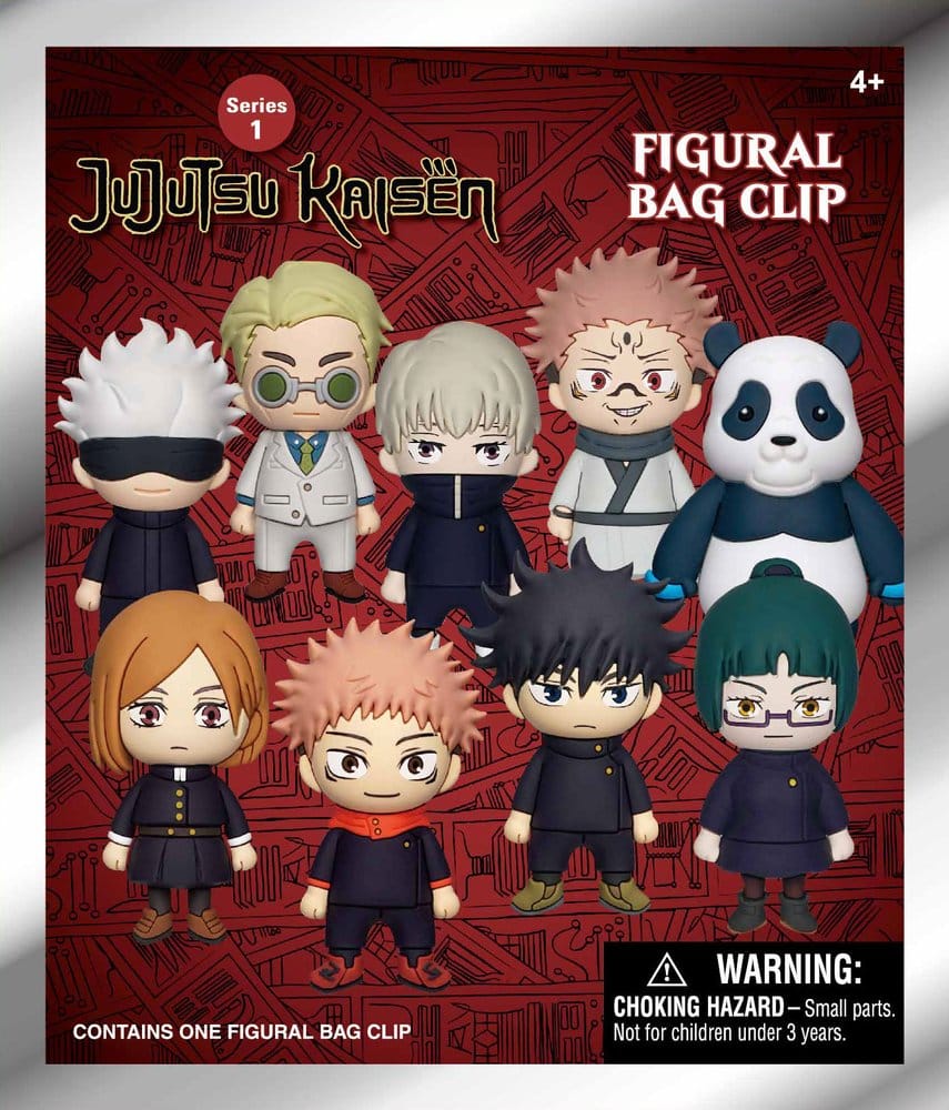 Jujutsu Kaisen 3D Foam Bag Clips Serie 1 Display (24)