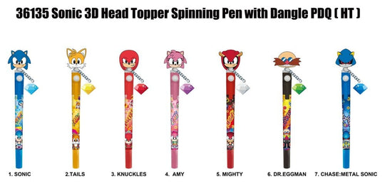 Sonic 3D Head Topper Spinning Pen Display (12)