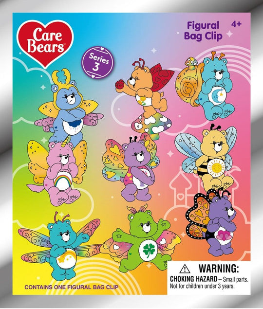 Care Bears 3D PVC Bag Clips Series 3 Blind Bag Display (24)