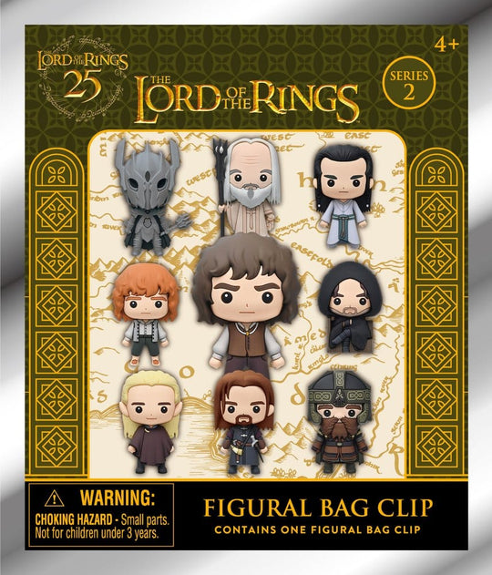 Lord of the Rings 3D PVC Bag Clips Series 2 Display (24)