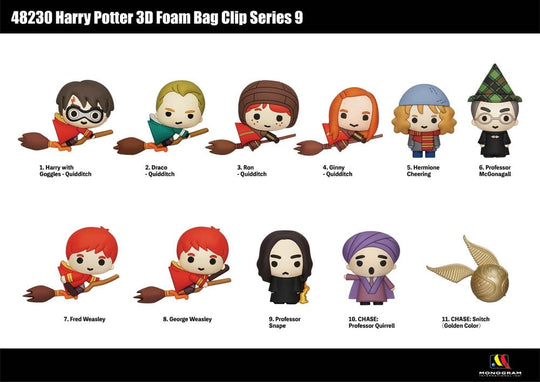 Harry Potter 3D Foam Bag Clips Series 9 Display (24)