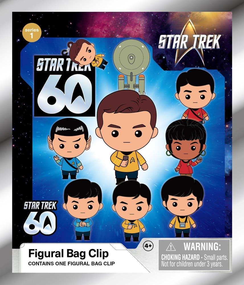 Star Trek 3D Foam Bag Clips Serie 1 Display (24)