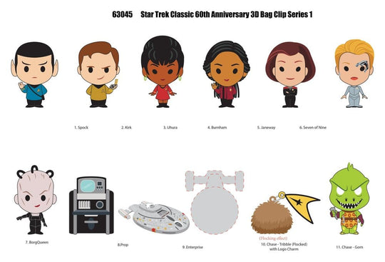 Star Trek 3D PVC Bag Clips Serie 1 Display (24)