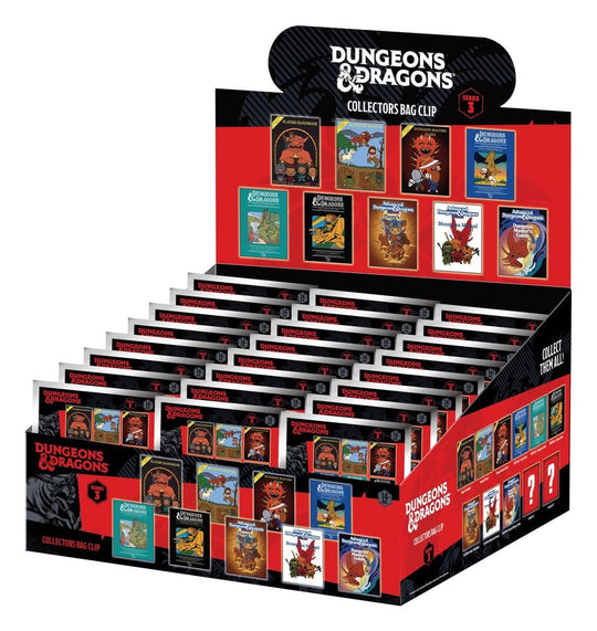 Dungeons & Dragons Classic 3D PVC Bag Clips Series 3 Blind Bag Display (24)