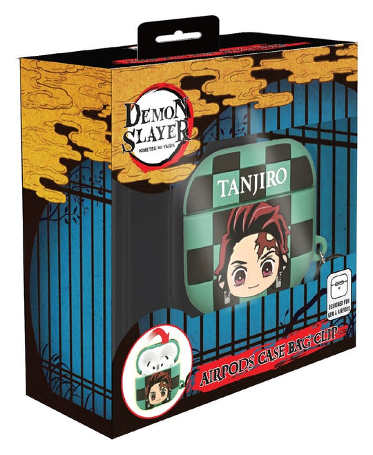 Demon Slayer 3D Foam Airpods Case Bag Clip Tanjiro Display (12)