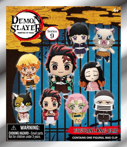 Demon Slayer: Kimetsu no Yaiba 3D PVC Bag Clips Series 9 Blind Bag Display (24)