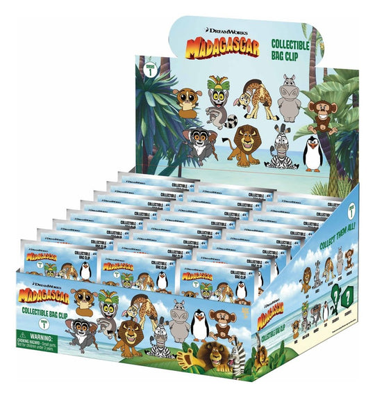 Madagascar 3D PVC Bag Clips Serie 1 Display (24)
