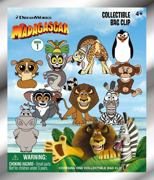 Madagascar 3D PVC Bag Clips Serie 1 Display (24)