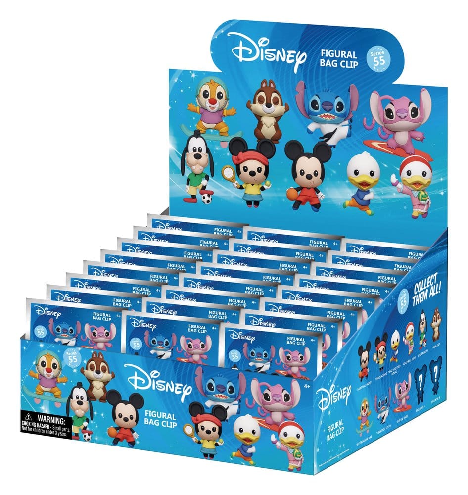 Disney Sports 3D PVC Bag Clips Series 55 Blind Bag Display (24)
