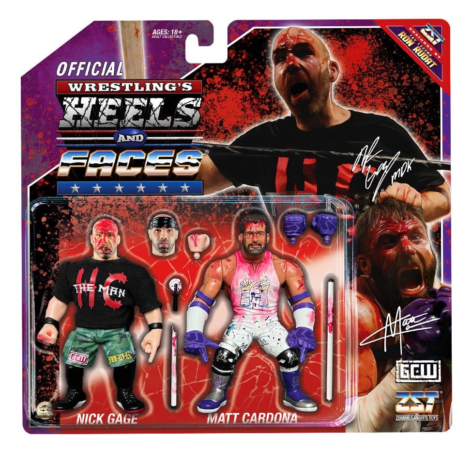 Zombie Sailor's Toys Action Figures 2-Pack Nick Gage vs. Matt Cardona 11 cm