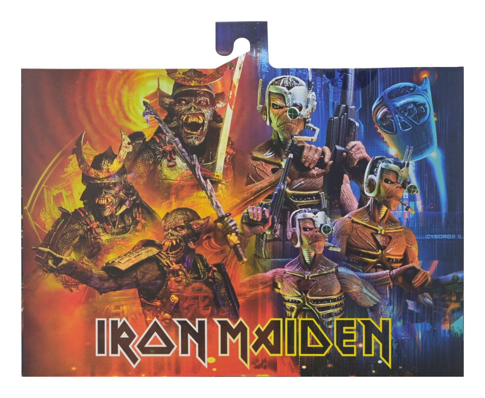 Iron Maiden Future Past World Tour Ultimate Action Figures 2-Pack Senjutsu Eddie and Somewhere in Time Eddie 18 cm