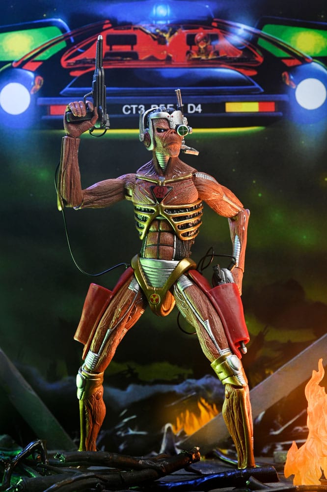 Iron Maiden Future Past World Tour Ultimate Action Figures 2-Pack Senjutsu Eddie and Somewhere in Time Eddie 18 cm