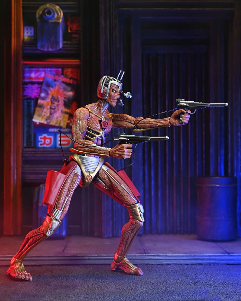 Iron Maiden Future Past World Tour Ultimate Action Figures 2-Pack Senjutsu Eddie and Somewhere in Time Eddie 18 cm