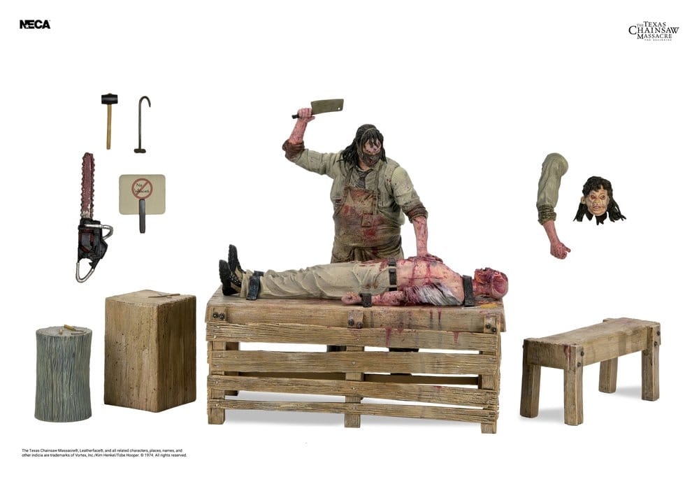 Texas Chainsaw Massacre: The Beginning Diorama Action Figure Leatherface Slaughterhouse Boxed Set 18 cm