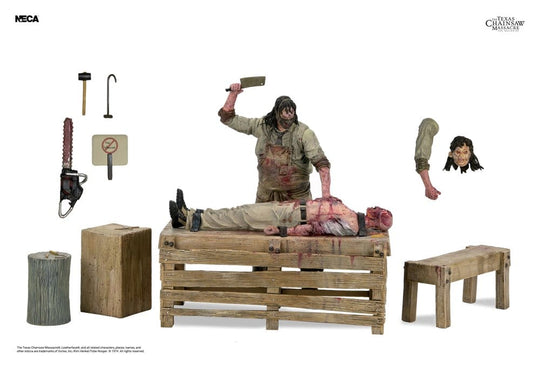 Texas Chainsaw Massacre: The Beginning Diorama Action Figure Leatherface Slaughterhouse Boxed Set 18 cm