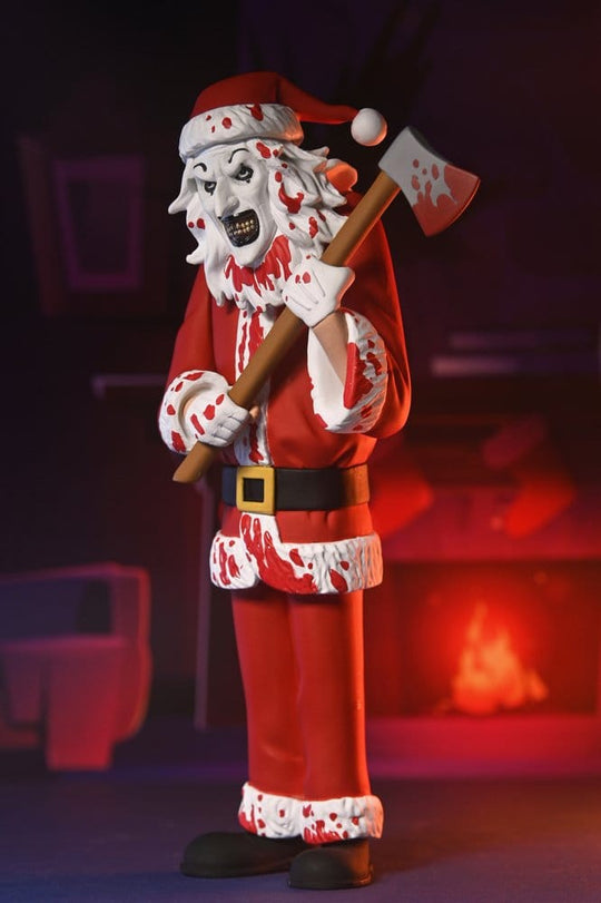 Terrifier 3 Toony Terrors Action Figure Santa Suit Art the Clown (Bloody Version) 15 cm