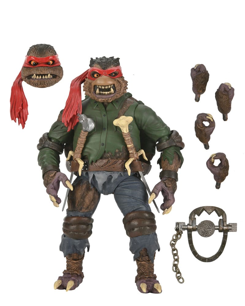 Universal Monsters/Teenage Mutant Ninja Turtles Action Figure Raphael as the Wolfman 18 cm