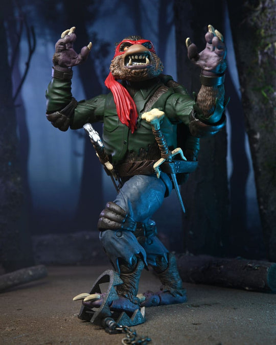 Universal Monsters/Teenage Mutant Ninja Turtles Action Figure Raphael as the Wolfman 18 cm
