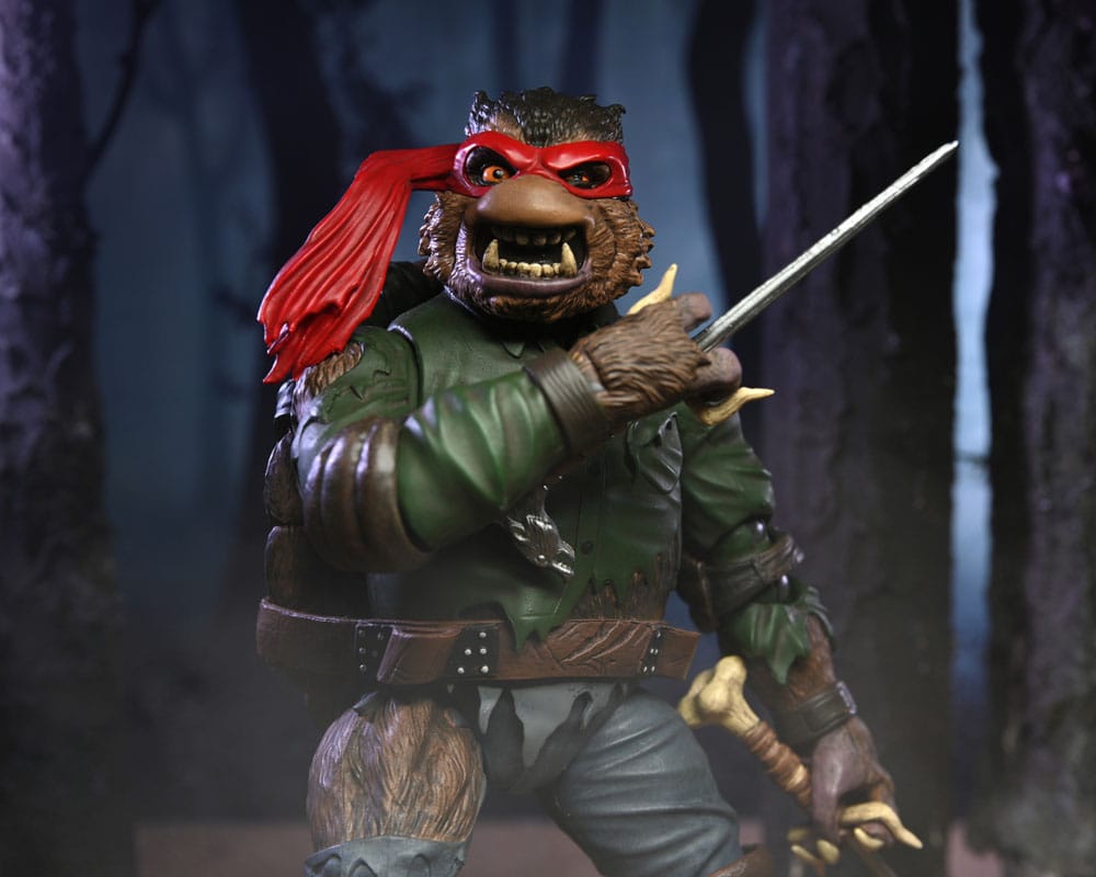 Universal Monsters/Teenage Mutant Ninja Turtles Action Figure Raphael as the Wolfman 18 cm