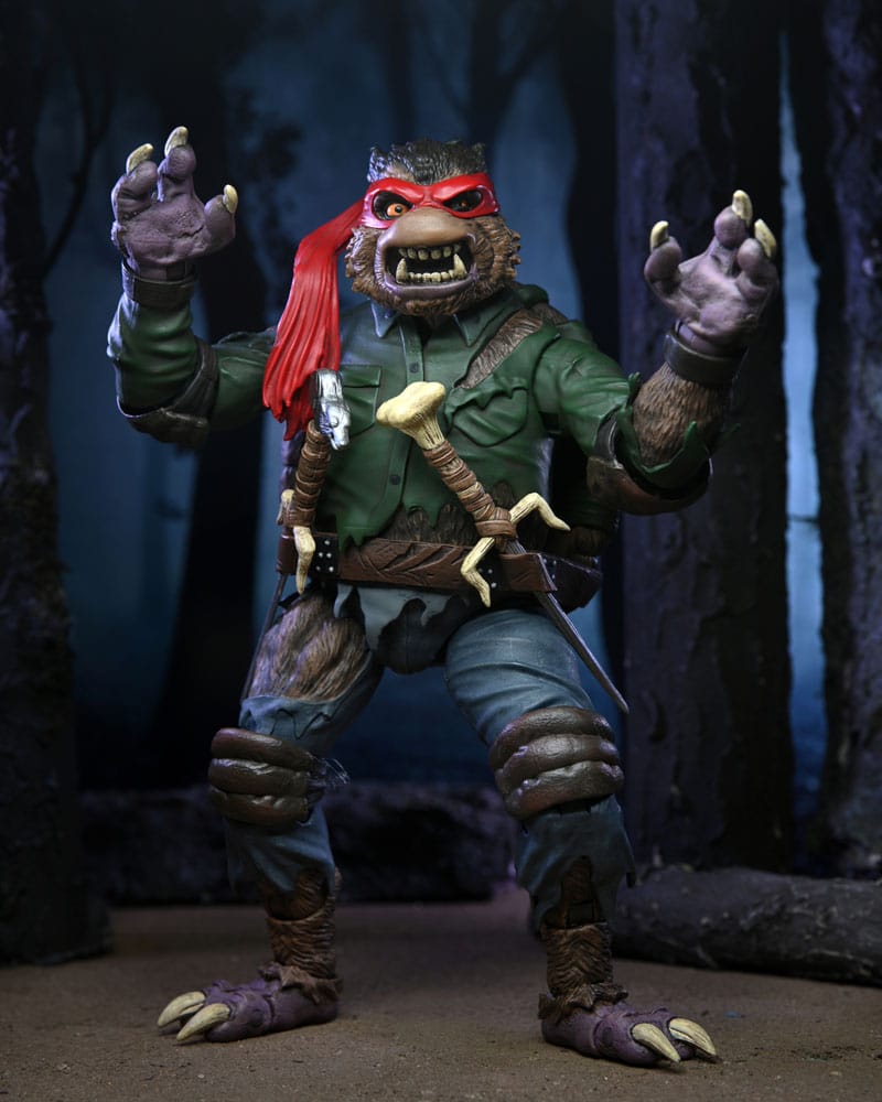 Universal Monsters/Teenage Mutant Ninja Turtles Action Figure Raphael as the Wolfman 18 cm