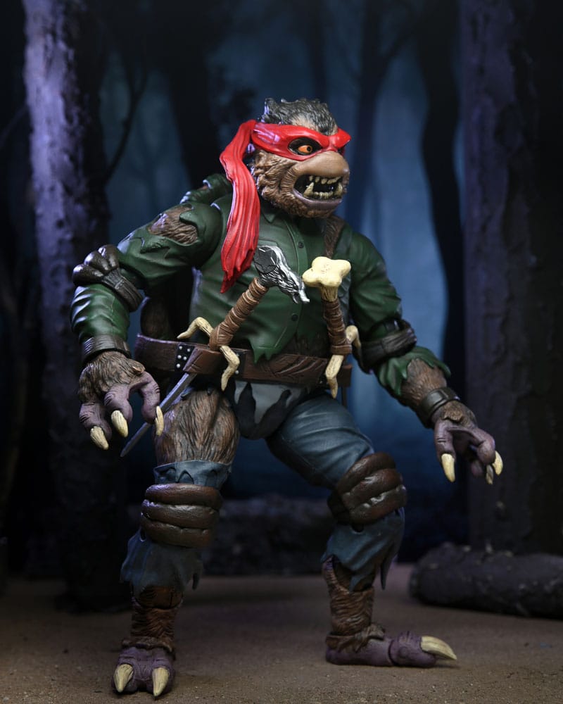Universal Monsters/Teenage Mutant Ninja Turtles Action Figure Raphael as the Wolfman 18 cm