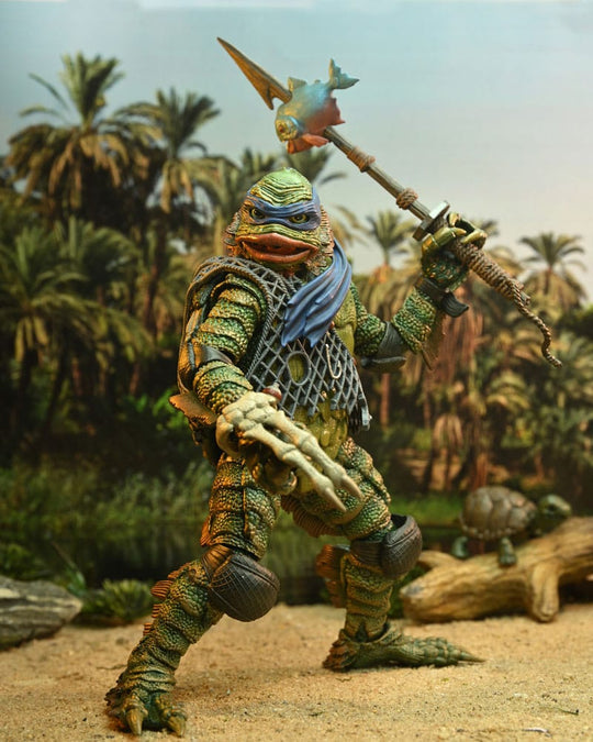 Universal Monsters/Teenage Mutant Ninja Turtles Action Figure Leonardo as the Creature 18 cm